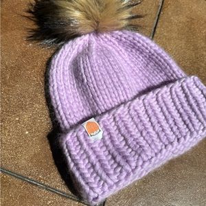 Shxt That I Knit Purple Beanie Hat